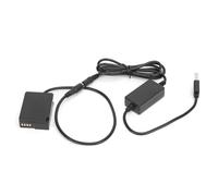 Generic Full Decoding Dummy Battery USB to DMW-DCC8 for Extended Operation in Cameras Like FZ200 FZ300 FZ1000 G6 G7