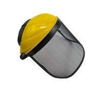 Generic Full Face Protection for Work, Steel Mesh Visor, Versatile Face Protection for Agriculture, Control and, Yellow