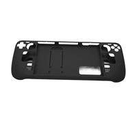 Generic Full Protection Fingerprint Proof Kickstand Protective Cover for Steam Deck Game Handhelds, Upper And Lower Case (Black)