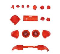 Generic Full Trigger Module Set for Series S, Cool Buttons Mod Kits for Gamepad, ABS Material (Transparent Red)