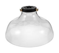 Generic Funnel Shape High Borosilicate Glass Lampshade Replacement, Decorative Glass Light Cover with Multi-Hole Ring, Compatible with E26/e27 Fixtures for Dining Room Lighting