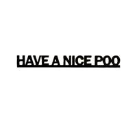 Generic Funny Bathroom Door Sign Unique Restroom Wall Arts for Home Toilet Dormitory