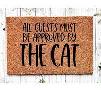 Generic Funny Cat Doormat, 24X16 Inch, Polyester, Modern, Non-Slip, Waterproof, Indoor/Outdoor Use, Home Decoration, Gift for Occasions