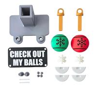 Generic Funny Check Out My Balls Christmas Hitch Cover Set - 2x2 Inch Receiver Traile