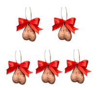 Generic Funny Christmas BallBalls Pendant Ornaments, Unique Ball Ball Decoration, Handmade Hanging Craft Santa Christmas Tree Ornaments for Home Holiday Naughty Decor (5PCS)