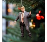 Generic Funny Donald Christmas Ornament, 2024 Election, Acrylic, Hanging, Vibrant, Custom, Patriotic, Faithful, 8cm