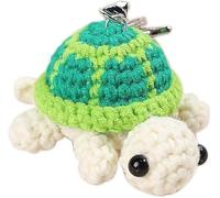 Generic Funny Turtle Keychain, Mini Turtle Yarn Crochet Stuffed Toy, Green