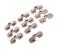 Generic Furniture Corner Folded Hinge Rustproof Property Solid Support for Cupboard Doors, Easy Adjustment 10Pcs for Wardrobe Doors