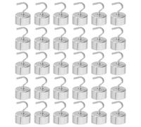 Generic G Calibration Weight Set for Accurate Measurements and Precision Calibration with Double-hook Design 30pcs Iron Material Suitable for School Labs and General Science Experiments