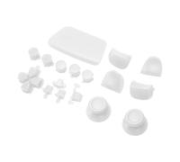 Generic Game Controller Replacement Buttons, 16Pcs Precise Gamepad Thumbstick Button Comfortable Grip Quick Installation Stable for Game Controller (White)