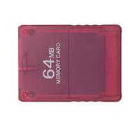 Generic Game Memory Card Professional with Large Storage Space for Game Console Program, Fit for All, ABS Material (Translucent Red)
