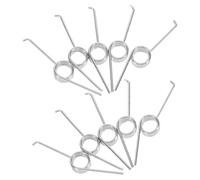 Generic Garbage Bin Lid Torsional Springs Metal 0.9 * 7Mm 10Pcs Replacement Parts for Trash Can Lid Repair Outdoor Waste Bin Compatible