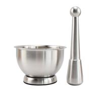Generic Garlic Set Grinder Mincer Masher Rustproof Stainless Steel With Comfortable Tapered Handle And Easy Cleaning suitable for home use chefs outdoor cooking