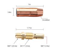 Generic Gas MIG Welder, Welding Gas Welding Equipment & Accessories with TWC 21-50, 35-50, 11-35 Nozzle 14Pcs MIG Machine Accessories for Torch