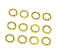 Generic Gearcase Oil Drain Plug Seal, 12PCS Rubber Metal Washers, Stable Sealing Washers with OEM 8M0007119 6 888593, Ideal for Mercruiser Drives, Inboard & Outboard