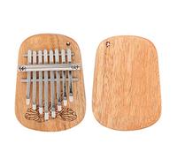 Generic GECKO K-8CA Kalimba Thumb Piano Camphor Wood 8-Key Mini Hanging Hole for Music Lovers, Beginners, and Travelers