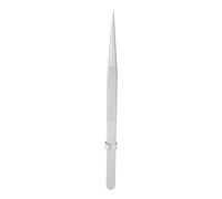 Generic Gem Identification and Diamond Grading Stainless Steel Curved Tweezers, Anti Magnetic, Proof, Hard, Shock Proof, with Lock and Anti Slip Design, Suitable for (Straight Tweezers)