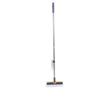 Generic Generic 2 in 1 Floor Scrub Brush Effective Grout Scrubber 180 Degree Rotation for Bathroom Kitchen, Stiff Bristle Tile Brush for - Plastic Steel 42.9x9.4in (Dark Blue) (Dark Blue)