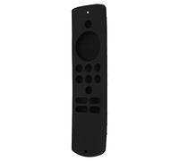 Generic Generic Remote Control Cover Silicone Soft Anti Slip Shockproof Sleeve with Lanyard for Fire TV Stick Lite, Washable Material for (Dark Grey) (Black Set)