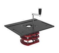 Generic Generic Router Lift High Strength Manual Lifting System Base Plate for Woodworking for Small Trimming Machines, Aluminum Alloy and Stainless Steel (Black) (Black)
