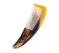 Generic Gentle on Scalp 1pc Natural Horn Comb Hair Stylish Comb Rounded Teeth Comfortable to Use Random Color