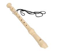 Generic German Style Kids Recorder Compact Design with Clear Sound for Beginner Musicians Milky White 1 Unit