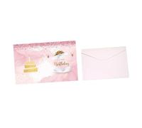 Generic Giant Birthday Card, Greeting Card, Guest Book, Birthday Invitation, Personal Writing, Thick, Water-Resistant Paper, Keepsake Decoration, Pink