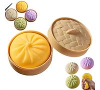 Generic Giant Glitter Dumpling, Giant Dumpling Squish-y, Mega Rainbow Dumplings, Cute Anxiety Relief Fidget Toy, Soft Squeeze Decompression Dough for Adults