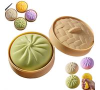 Generic Giant Glitter Dumpling, Giant Dumpling Squish-y, Mega Rainbow Dumplings, Cute Anxiety Relief Fidget Toy, Soft Squeeze Decompression Dough for Adults