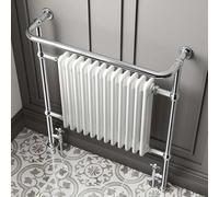 Generic Gibraltar Slimline Large White Traditional Heated Towel Radiator (Flat Top Rail) (840)