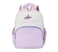 Generic Girls' Ballet Backpack, Nylon with Adjustable Straps, Decorated with A Pretty Pattern, Ideal for, Purple