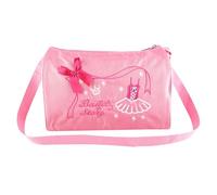 Generic Girls Ballet Bag Embroidered Dance Swim Backpack Tote with Adjustable Strap and Easy Zipper for Ballet Sports and Activities (Pink)