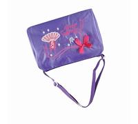 Generic Girls Ballet Bag Embroidered Dance Swim Backpack Tote with Adjustable Strap and Easy Zipper for Ballet Sports and Activities (Violet)