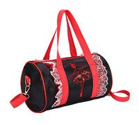 Generic Girls Ballet Dance Bag, Beautiful Sequin Ballerina Bag, Adjustable Shoulder Strap for Kids (Black Short Yarn)