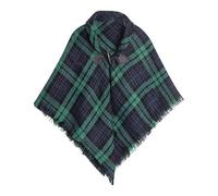 Generic Girls Kids Plaid Poncho Cape Cloak Wearable Blanket Sweatshirt Cozy Shawls Wraps Soft Warm Blanket Wrap Outdoor Shawl Poncho Warm Green A