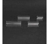 Generic Glass Guitar Slider Smooth String Cross Guitar Tone Bar for Folk Song Players Transparent Organic Glass (1 Set)