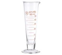 Generic Glass Measuring Cup for Laboratory Use Graduated Beaker with Raised Scale Transparent Heat-Resistant Chemistry Measuring Vessel for Accurate Liquid Measurement in Science