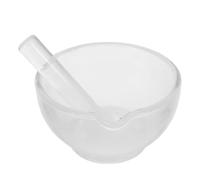 Generic Glass Mortar and Pestle Bowl for Spice Grinding and Medicine Mixing, Manual Operation with Time and Effort Saving, Suitable for Pharmacy and Science Lab Use