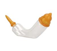 Generic Glass Pet Milk Feeding Bottle Ergonomic Banana Design Quantitative Feeder for Newborn Kitten Puppy Hamster 10ml