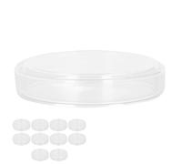 Generic Glass Petri Dishes Sturdy Borosilicate Plates Set of 10 for Biochemical Lab Experiments, Classroom Activities & Home Fun
