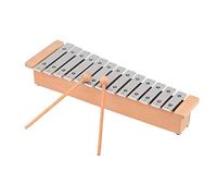 Generic Glockenspiel, Glockenspiel Instrument Percussion Instrument with Wooden Sticks 13 Note Portable Aluminum Piano Xylophone Percussion Musical for