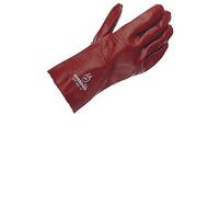 Generic Gloves PVC Gauntlet in Red | Size: Large Generic Red L