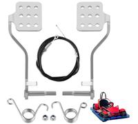 Generic Go Kart Brake Throttle Pedal Kit, Brake/Throttle Pedals and 71" Cable with Return Springs for 196cc 6.5HP, Compatible with Road Rocket, Azusa Fun Kart, Carter Go Kart, Vintage-Style Go Karts