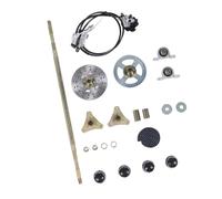 Generic Go Kart Rear Live Axle Kit Durable Performance Improvement for ATV Quads, Metal 29in Axle Sprocket Brake Disc Caliper for Replacement - Ideal for Drift Trike Enthusiasts