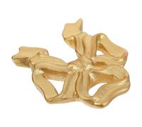Generic Gold Bow Wall Decor Rustic Wedding Decorative Resin Bowknot Wall Hanging Sculpture 8x8.5 Inch Vintage Style for Home and Event Decoration