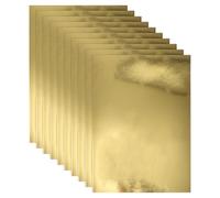 Generic Gold Mirror Card 10 Sheets A4 Metallic Paper with Sleek Mirror Finish and Single-Sided Glitter Design for Crafting and Birthday Party Decorations