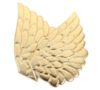 Generic Golden Angel Wings Embroidered Patches 2pcs Large 62cm Sew-on Wing Applique for Backpacks Clothes Repair DIY Craft Decoration