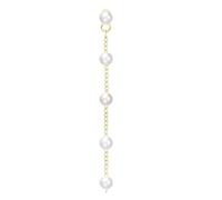 Generic Golden Plated Brass, Long Drop Pearl Dangling Earrings, Tassel Design With Faux Pearl, Bridal Wedding Prom Earrings, Includes Present Box