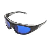 Generic Golf Ball Finder Glasses Clear Design for Improved Ball Locating on Golf Course PC Material 1 Unit (Grey Frame Blue Lenses)