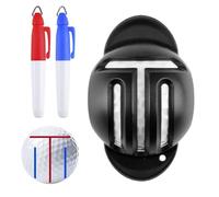 Generic Golf Ball Liner Tri-Lines Golf Alignment Kit With Golf Ball Marker Pens Golf Ball Markers Golf Accessories For Men Women Outdoor Golf Training, RQ25SGD4TOK3C4X7